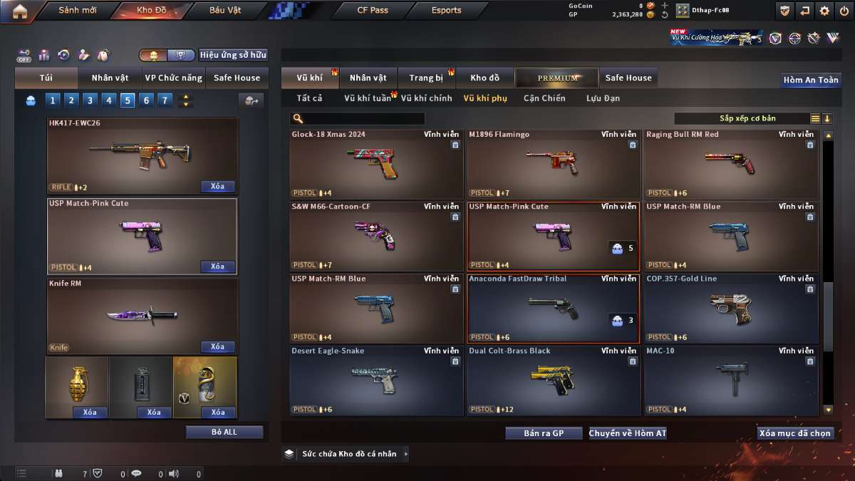 shop acc cf uy tin gia re